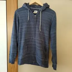 UNIQLO ダークブルー フルジップパーカー　M