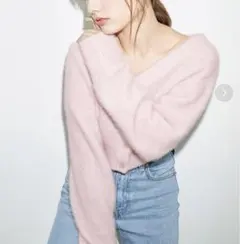 snidel フォックスファーショートカーディガン