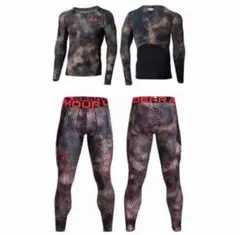 送料無料 新品 underarmour コンプレッションシャツ&ロングタイツXL