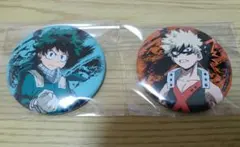 ヒロアカ 僕のヒーローアカデミア 爆豪勝己 緑谷出久 缶バッジセット