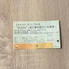 嵐 LIVE2010 Scene〜君と僕の見ている風景〜 半券のサムネイル