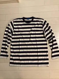 ♦️ネイビーホワイトのストライプ長袖カットソー