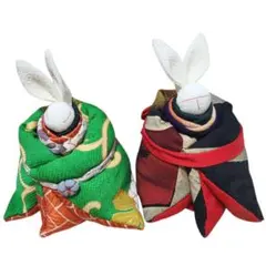 ハンドメイド うさぎ雛 ひな祭りお雛様