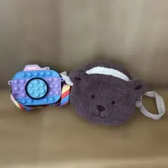 キッズ用ショルダーバック　ジェラピケ＆カメラ型ポップバッグ