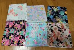 和風花柄布地６枚セット