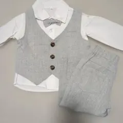 セレモニースーツ 90cm グレー 4点セット