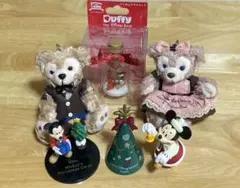 ダッフィー　シェリーメイ　お座りストラップぬいぐるみセット