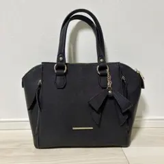 【美品】マリクレール 2WAY ハンドバッグ ショルダーバッグ ブラック