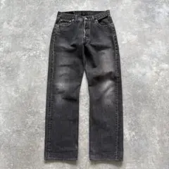 Levi's 503 先染めブラック バギーデニムパンツ ワイドグランジ Y2K