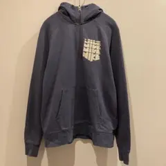 【古着】NIKE フーディー　パーカー　スウェット　ハーフジップ　ネイビー