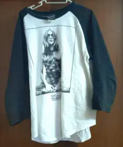 BEAMS T ラグラン 七分袖 白黒 大きめMサイズ