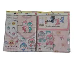 未使用☆アンパンマンの食事用エプロン3枚とスタイ4枚のセット