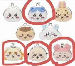 ちいかわ ミニがま口ポーチ ハチワレ 古本屋 ラッコ シーサー
