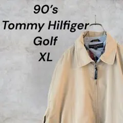 【希少/XL】90s トミーヒルフィガー ゴルフ スイングトップ 裏地チェック