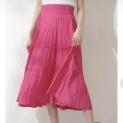 JILL STUART　ジルスチュアート ダリアスカート　ティアード　ピンクのサムネイル