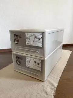 【2個セット】Fitsフィッツケース 収納ケース 30×53×18cmのサムネイル