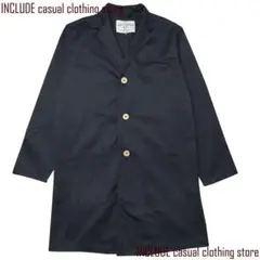 3日間限定価格ショップコート スプリングコート ロングコート ネイビーM