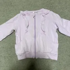 mezzo piano 薄紫色フリルジャケット 1３０センチ