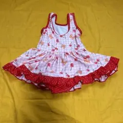 ※最終値下げ女の子用赤とピンクの水着　110cm