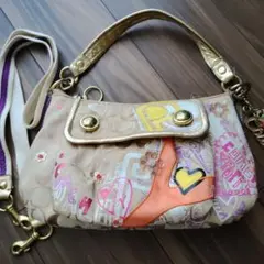 ハンドメイド 23cmマチあり横長ファスナーバッグ フランシュリッペ