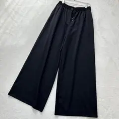 【新品！希少】コントワーデコトニエ　ウール　ワイドパンツ　L ブラック