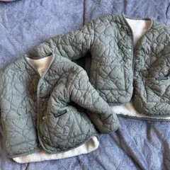 BREEZE リバーシブルハート型キルティングジャケット 100 110 姉妹