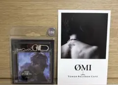 ØMI タワレコカフェポストカード　THE FUSIONミニチャームキーホルダー