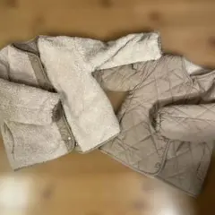 リバーシブル　ボア キルティング　コート