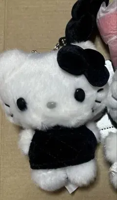 ハローキティ マスコットホルダー（ミニチュアキルト） ブラック