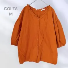 COLZA コルザ　長袖ブラウス　刺繍　フリル　大人ガーリー　カジュアル