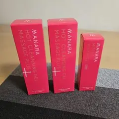 マナラホットクレンジング2本モイストウォッシュゲルさっぱり1本