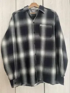 CALTOP　長袖シャツ　ネルシャツ　USA製　オンブレチェック