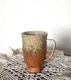 【新品・未使用】陶器　焼きもの　マグカップ
