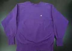 90' 刺繍タグ champion　スウェット　パープル