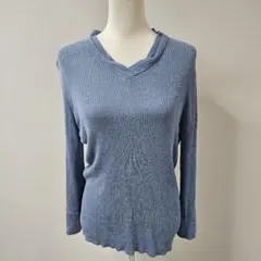 ESPIE/エスピエ Vネック リブ ニット【3XL】大きいサイズ 長袖のサムネイル