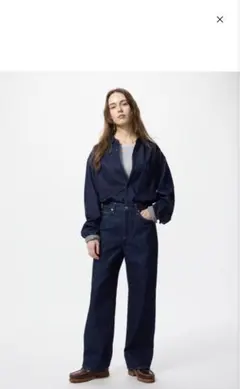UNIQLO ワイドストレートジーンズ 26 (66cm)