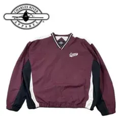 チャールズリバーアパレル 刺繍 ビッグサイズ プルオーバー ピステジャケット