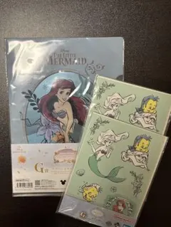 アリエルクリアファイル・ステッカー2枚セット