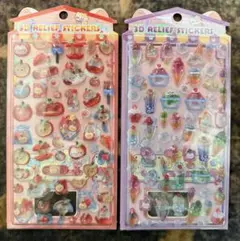 3Dぷっくりシール2枚セット