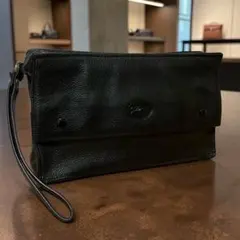 ヴィンテージ✨美品 LONGCHAMP レザー クラッチバッグ 黒 フランス製