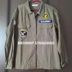 U.S. ARMY ブラウンシャツ 大学パッチ付きのサムネイル