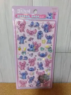 【正規品】 ボンボンドロップシール 【スティッチ &エンジェル】