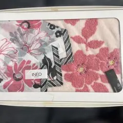 【INED +renoma】花柄ハンカチ2枚セット