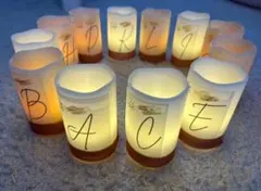 キャンドル　結婚式　テーブルナンバー　ウェディング　ウェルカムスペース