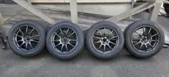 日産フーガ装着 ヨコハマ製アドバンデシベル V553+汎用アルミホイール