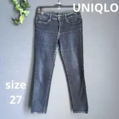 UNIQLO JEANS【27】(68.5cm)スキニー　ジーンズ　ストレッチ