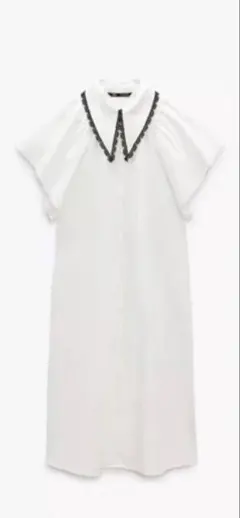 ZARA ロングワンピース ホワイト