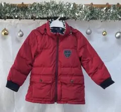 【BeBe】男の子 コート 110cm 赤色 リバーシブル