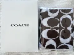 COACH タオルハンカチ ブラウン