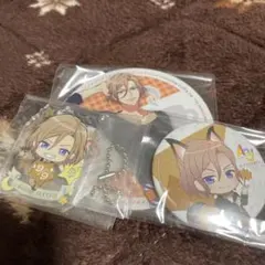 摂津万里 コースター アクリルキーホルダー 缶バッジ セット